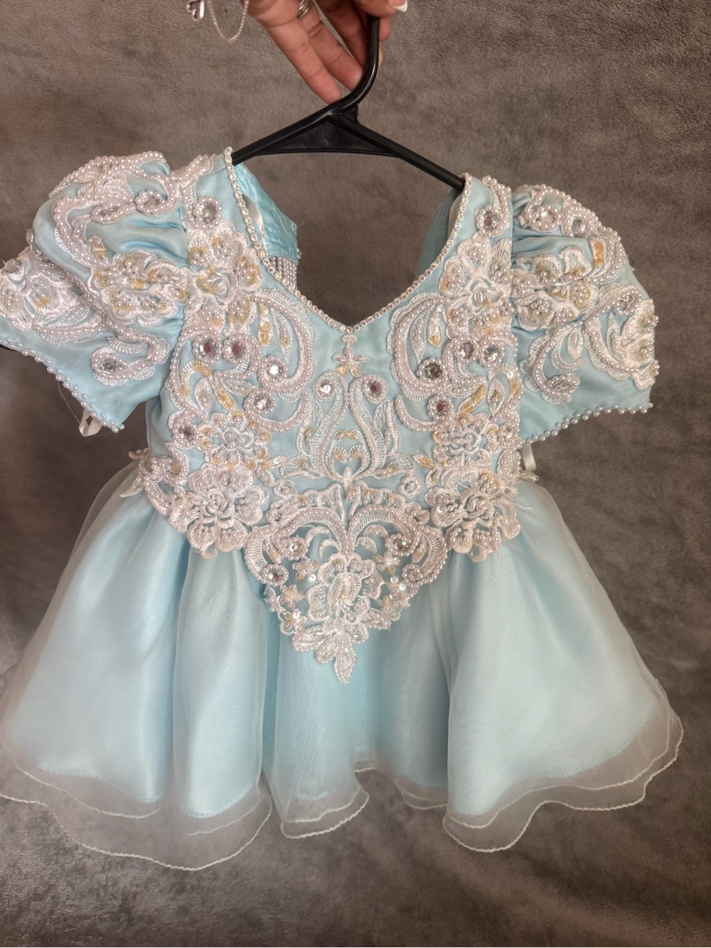 Light Blue pageant Dress